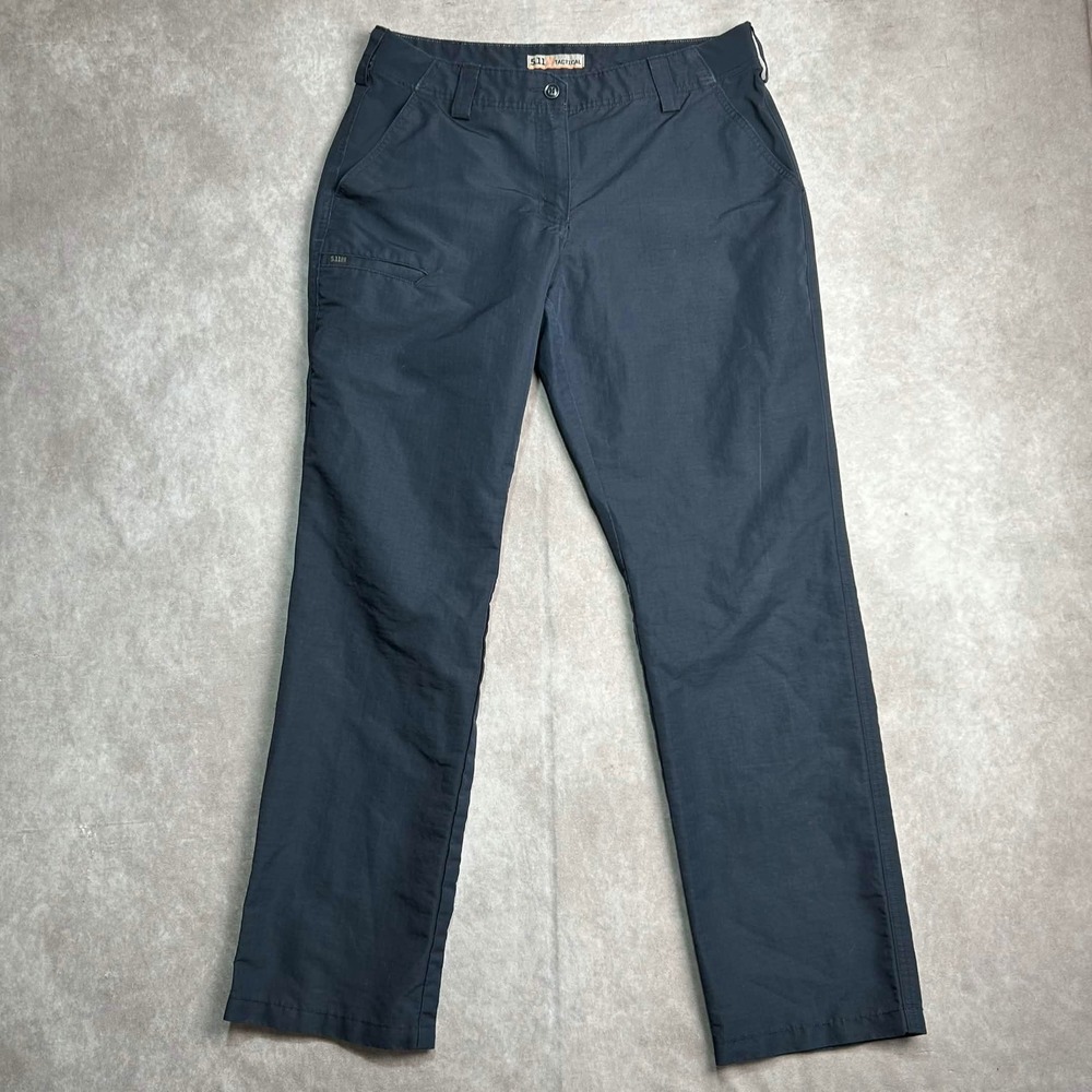 5.11 Tactical Womens Navy Blue Ripstop Straight Leg Utility Pants Size 12 Reg